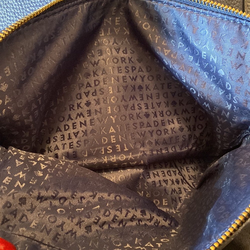 Kate Spade Navy Blue Purse (E) - Picture 3 of 5